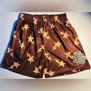 Eric Emanuel Shorts | Eric Emanuel BAPE Shorts | Color: Brown/Yellow | Size: L